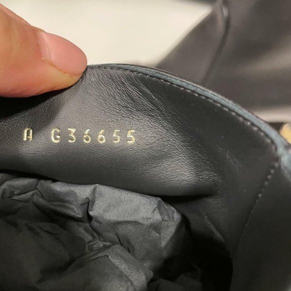 CHANEL 20B Lambskin Leather CC Logo Chain Metal Heels Ankle Booties Boots - Picture 7 of 12